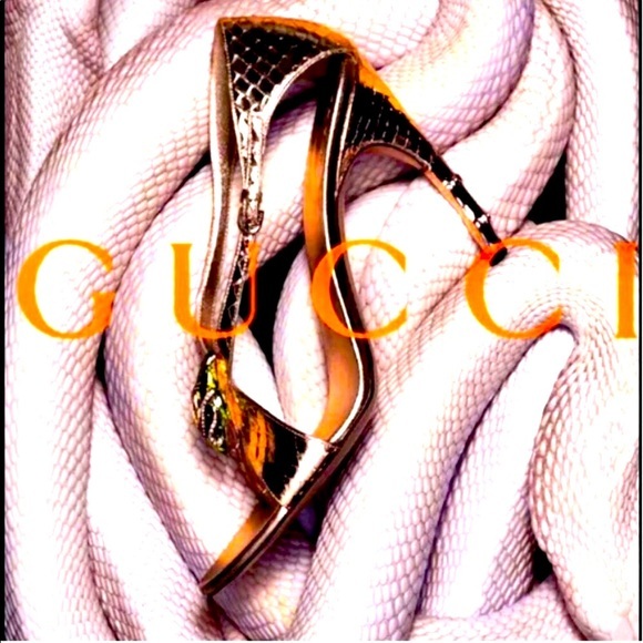 Tom Ford Gucci Purple Serpent head Python Heels - Picture 15 of 15